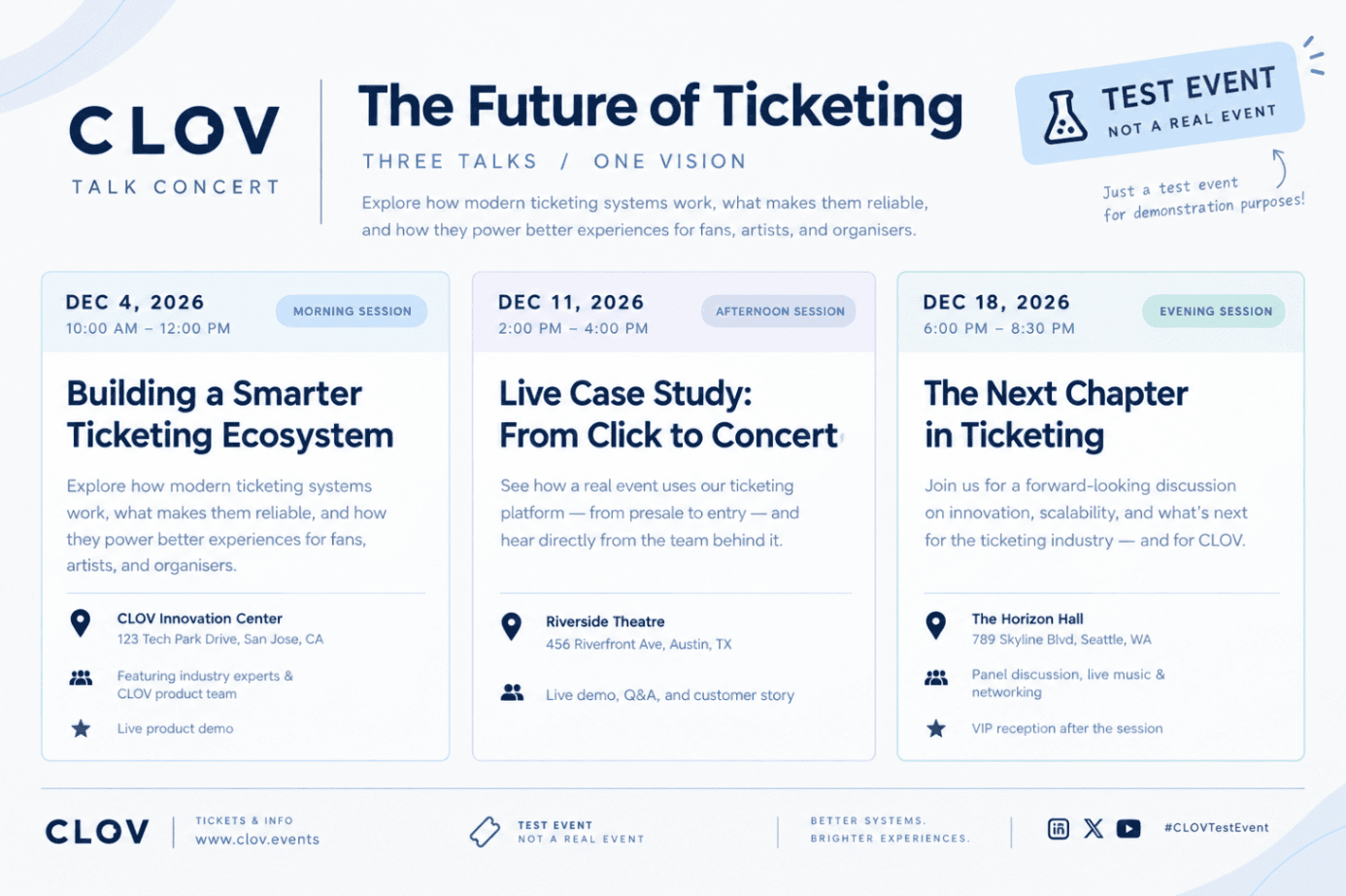 CLOV Talk Concert: The Future of Ticketing